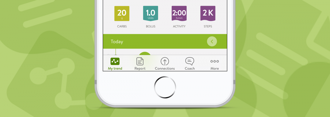 New mySugr iOS navigation bar