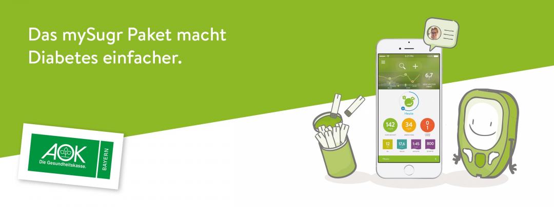 Das mySugr Paket – jetzt auch auf Rezept bei der AOK Bayern