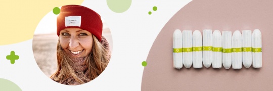 Tampons lined up
