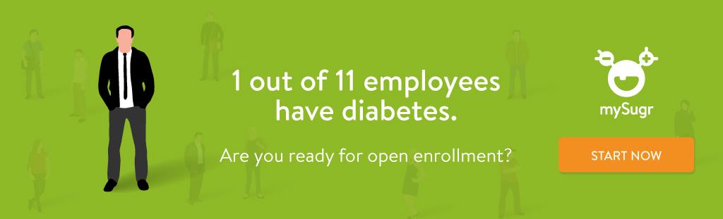 1 of 11 employees have diabetes