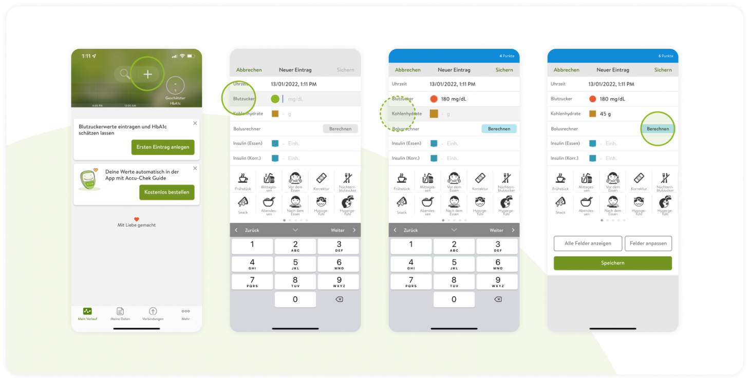 Bolus Calculator iPhone