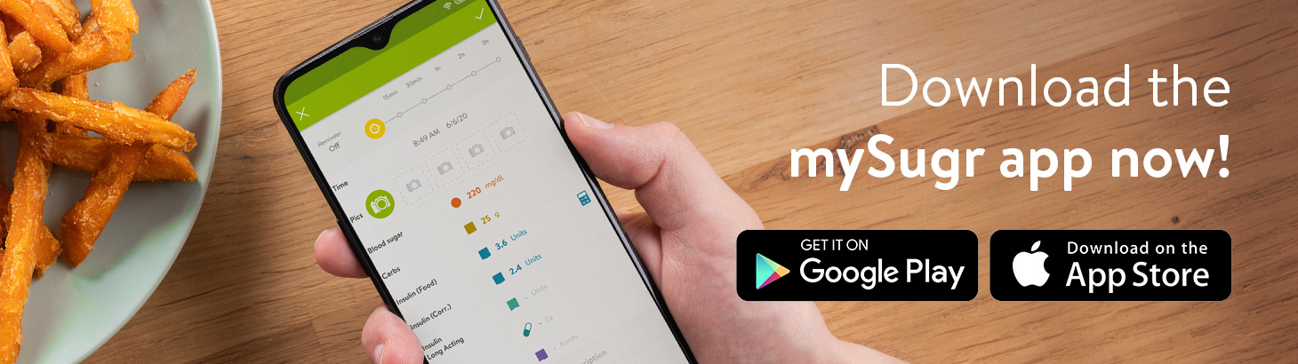 phone with mySugr app