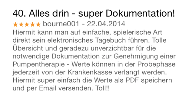 mySugr App Bewertung