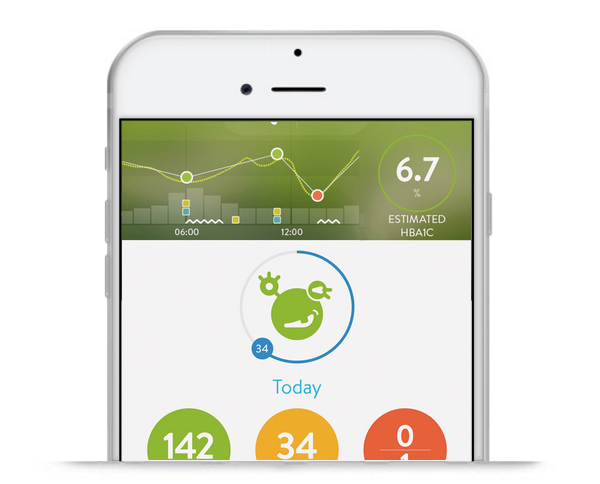 mySugr Logbook screenshot with estimated HbA1c