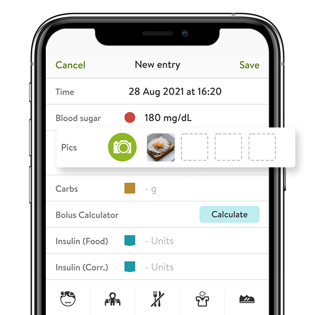 mySugr meal photos